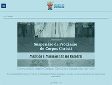 Tablet Screenshot of diocesejoinville.com.br